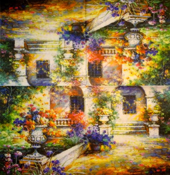 198 Garten - 3-lagig - Thomas Kinkade